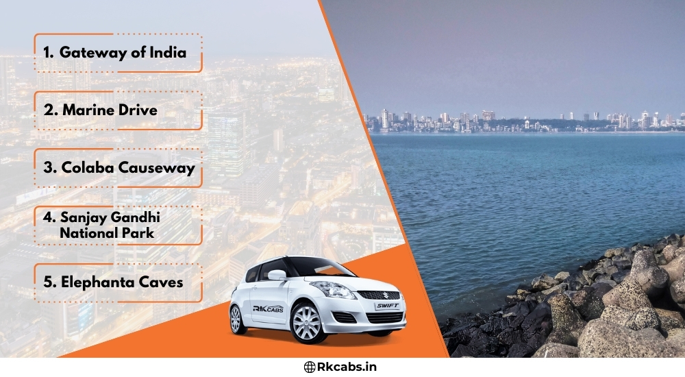 Top 5 Mumbai Tourist Places to Explore with RK Cabs
