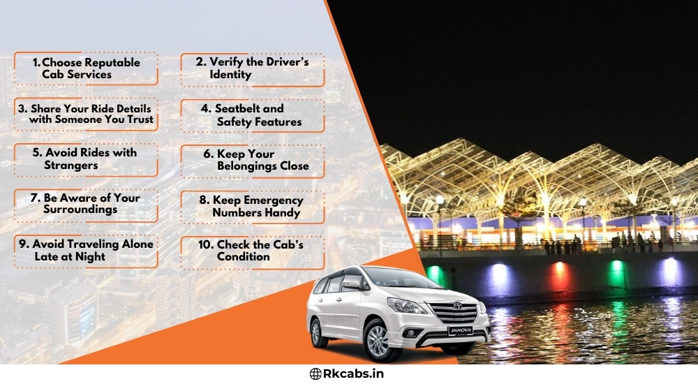 10 Important Safety Tips for  Traveling by Cab in Surat